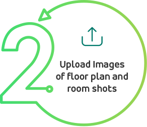 Step 2 - Upload Images of floor plan and room shots